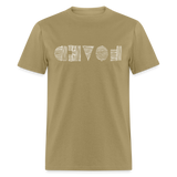 LOVED in Scratched Lines - Classic T-Shirt - khaki