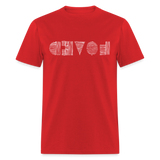 LOVED in Scratched Lines - Classic T-Shirt - red