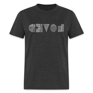 LOVED in Scratched Lines - Classic T-Shirt - heather black