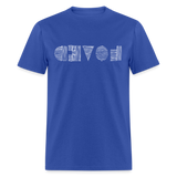 LOVED in Scratched Lines - Classic T-Shirt - royal blue