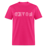 LOVED in Scratched Lines - Classic T-Shirt - fuchsia