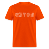 LOVED in Scratched Lines - Classic T-Shirt - orange