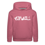 LOVED in Graffiti - Children's Hoodie - mauve