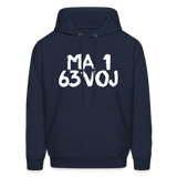 LOVED in Painted Characters - Adult Hoodie - navy