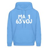 LOVED in Painted Characters - Adult Hoodie - carolina blue