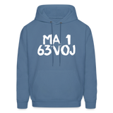 LOVED in Painted Characters - Adult Hoodie - denim blue