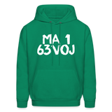 LOVED in Painted Characters - Adult Hoodie - kelly green