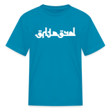 BREATHE in Abstract Characters - Child's T-Shirt - turquoise