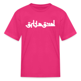 BREATHE in Abstract Characters - Child's T-Shirt - fuchsia