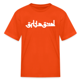 BREATHE in Abstract Characters - Child's T-Shirt - orange