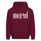 BRAVE in Abstract Lines - Adult Hoodie - burgundy