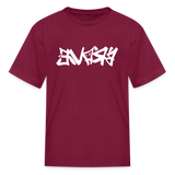 BRAVE in Graffiti - Child's T-Shirt - burgundy