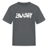 BRAVE in Graffiti - Child's T-Shirt - charcoal