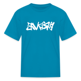 BRAVE in Graffiti - Child's T-Shirt - turquoise