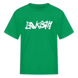 BRAVE in Graffiti - Child's T-Shirt - kelly green