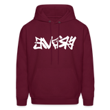 BRAVE in Graffiti - Adult Hoodie - burgundy