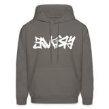 BRAVE in Graffiti - Adult Hoodie - asphalt gray