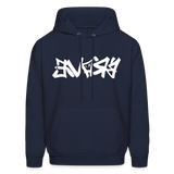 BRAVE in Graffiti - Adult Hoodie - navy