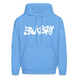 BRAVE in Graffiti - Adult Hoodie - carolina blue