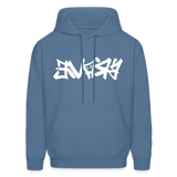 BRAVE in Graffiti - Adult Hoodie - denim blue