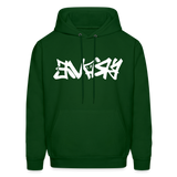 BRAVE in Graffiti - Adult Hoodie - forest green