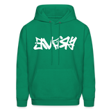 BRAVE in Graffiti - Adult Hoodie - kelly green