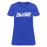 BRAVE in Graffiti - Women's Shirt - royal blue