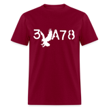 BRAVE in Stenciled Characters - Classic T-Shirt - burgundy