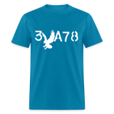 BRAVE in Stenciled Characters - Classic T-Shirt - turquoise