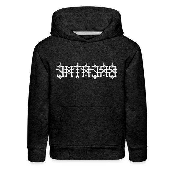 BREATHE in Temples - Children's Hoodie - charcoal grey