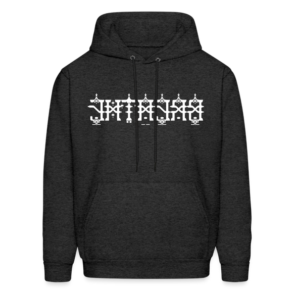 BREATHE in Temples - Adult Hoodie - charcoal grey