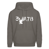 BRAVE in Stenciled Characters - Adult Hoodie - asphalt gray