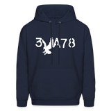 BRAVE in Stenciled Characters - Adult Hoodie - navy