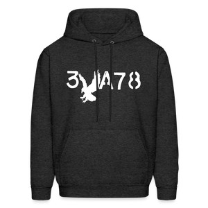 BRAVE in Stenciled Characters - Adult Hoodie - charcoal grey