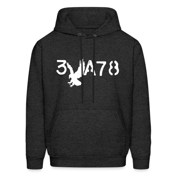 BRAVE in Stenciled Characters - Adult Hoodie - charcoal grey