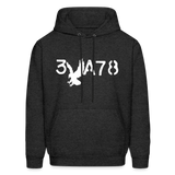 BRAVE in Stenciled Characters - Adult Hoodie - charcoal grey