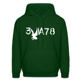 BRAVE in Stenciled Characters - Adult Hoodie - forest green