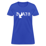 BRAVE in Stenciled Characters - Women's Shirt - royal blue