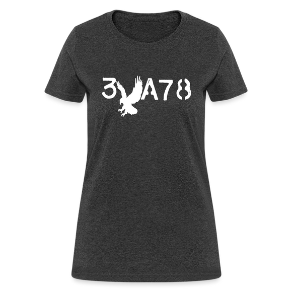 BRAVE in Stenciled Characters - Women's Shirt - heather black