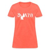 BRAVE in Stenciled Characters - Women's Shirt - heather coral