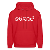 BRAVE in Tribal Characters - Adult Hoodie - red