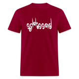 BREATHE in Curly Characters - Classic T-Shirt - dark red