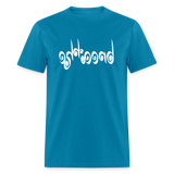 BREATHE in Curly Characters - Classic T-Shirt - turquoise