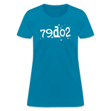 SOBER in Typed Characters - Women's Shirt - turquoise