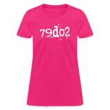 SOBER in Typed Characters - Women's Shirt - fuchsia