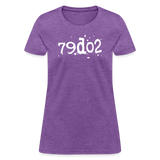 SOBER in Typed Characters - Women's Shirt - purple heather