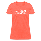 SOBER in Typed Characters - Women's Shirt - heather coral