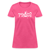 SOBER in Typed Characters - Women's Shirt - heather pink