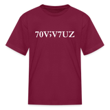 SURVIVOR in Characters & Semicolon - Child's T-Shirt - burgundy