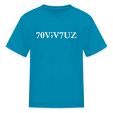 SURVIVOR in Characters & Semicolon - Child's T-Shirt - turquoise